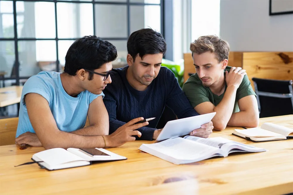 Students having consultation at abroad consultancy for their overseas education